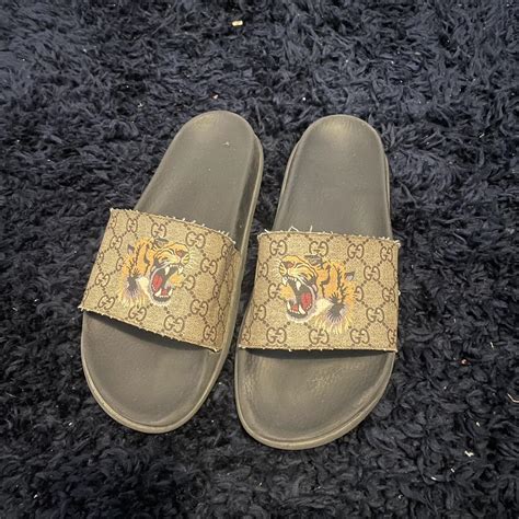 gucci slide brown|Gucci slides size 11.